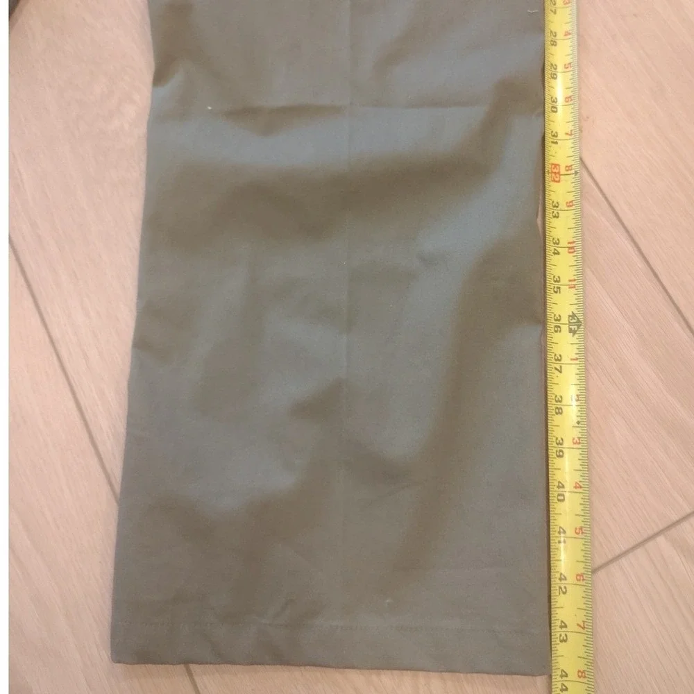 Jordan Mens Active Pants Khaki Elastic Waist Logo‎ Pockets Size L